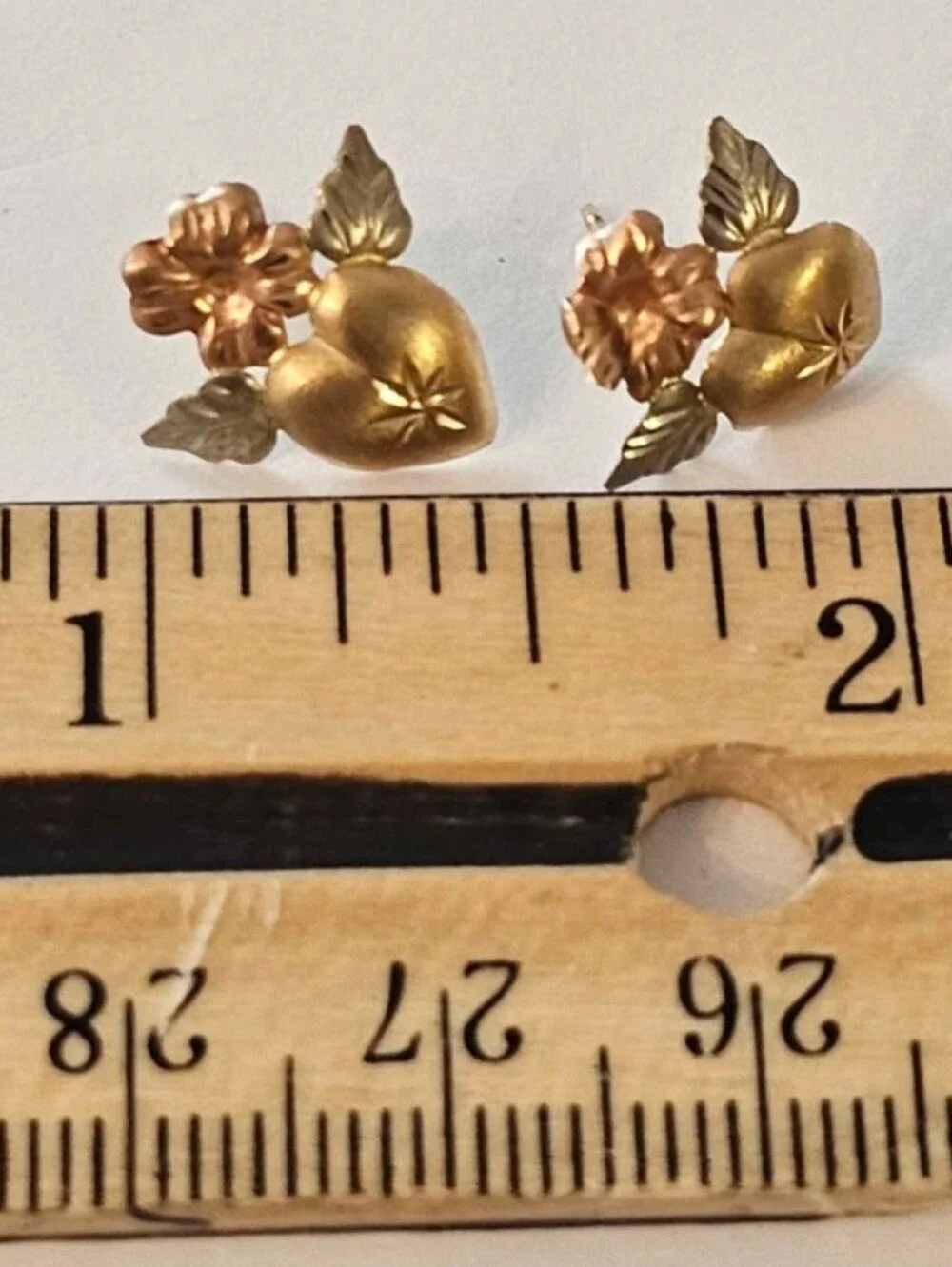 14k Gold Earrings Hearts
